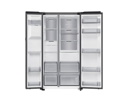 SAMSUNG 627L 3 DOOR + DISPENSER SIDE BY SIDE FRIDGE BLACK RS80F65G4F - CompuGhana
