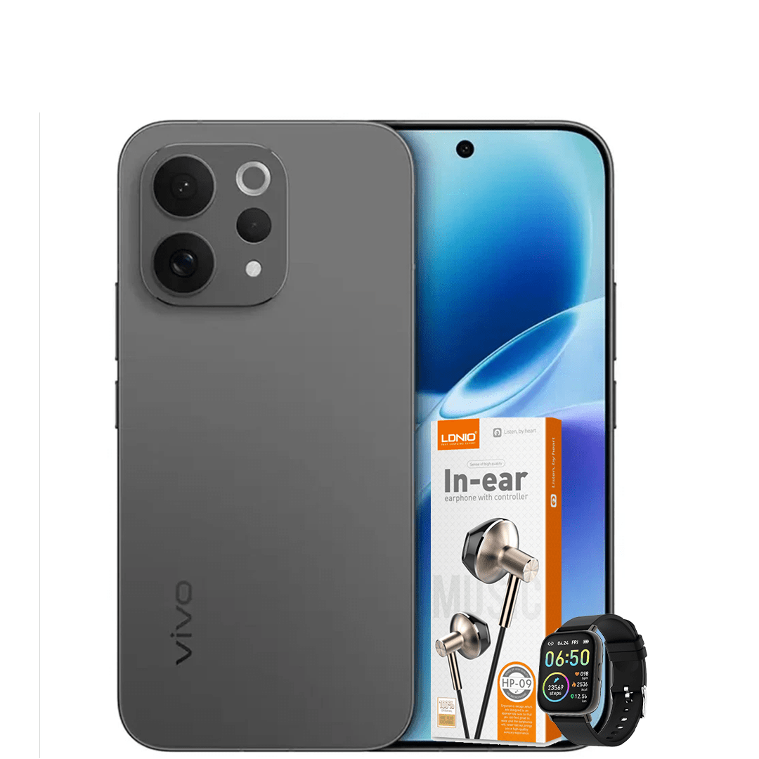 VIVO V70 512GB 12GB RAM + FREE SMART WATCH & IN - EAR EARPIECE - CompuGhana