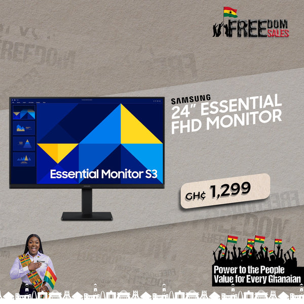 SAMSUNG  LED 24 INCH ESSENTIAL FHD MONITOR