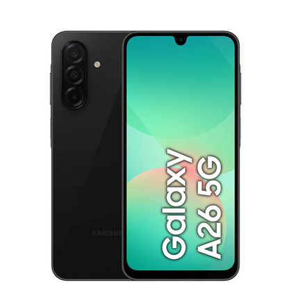 SAMSUNG GALAXY A26 A266B/DS 256GB 8GB RAM 5G + FREE SCREEN PROTECTOR + BACK COVER & SMART WATCH