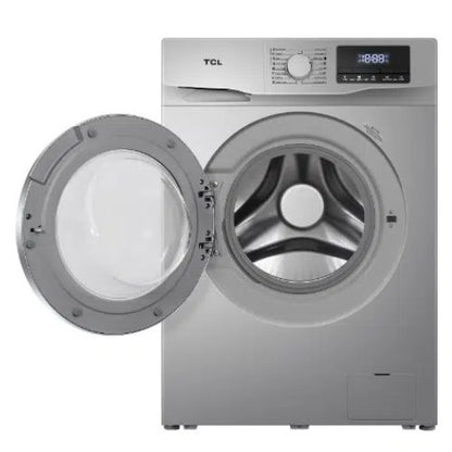 TCL 8KG FRONT LOAD WASHING MACHINE  SILVER