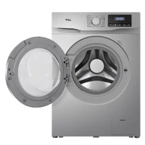 TCL 8KG FRONT LOAD WASHING MACHINE  SILVER