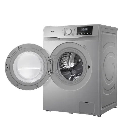 TCL 8KG FRONT LOAD WASHING MACHINE  SILVER