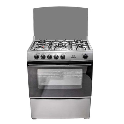 NASCO AMG80S 5 BURNERS GAS COOKER - SILVER - CompuGhana