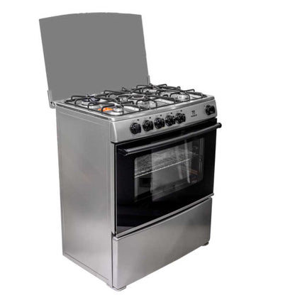 NASCO AMG80S 5 BURNERS GAS COOKER - SILVER - CompuGhana