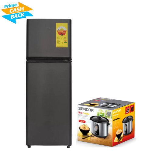 TCL 118L TOP MOUNT FRIDGE SILVER