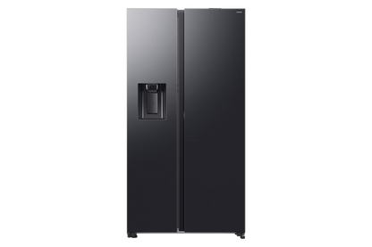 SAMSUNG  627L 3 DOOR + DISPENSER SIDE BY SIDE FRIDGE BLACK RS80F65G4F