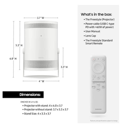 SAMSUNG THE FREESTYLE FULL HD SMART PORTABLE PROJECTOR