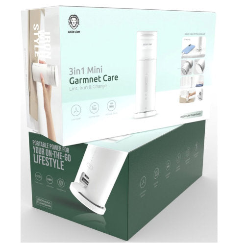 GREEN LION 3IN1 MINI IRON LINT CORDLESS WHITE