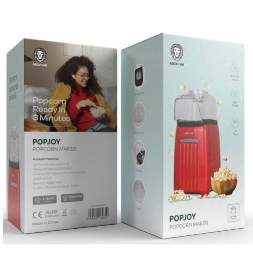 GREEN LION POPJOY POPCORN MAKER 1200W 270ML RED