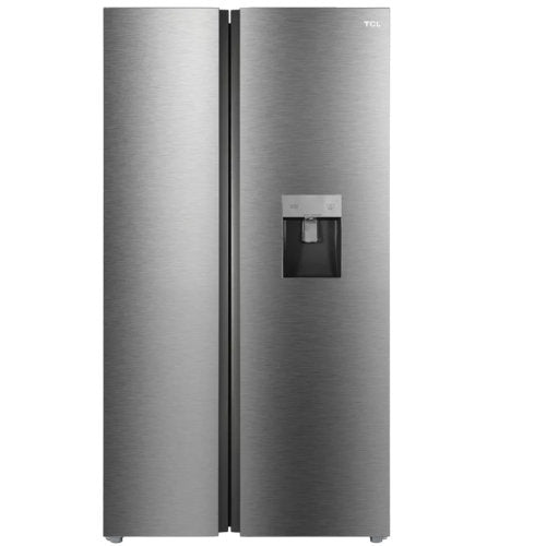 TCL SIDE BY SIDE 608L P650SBN FRIDGE - SILVER