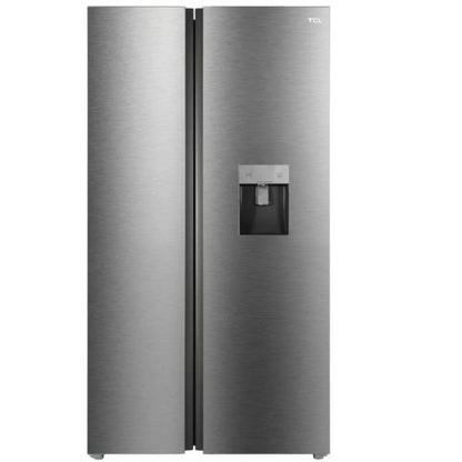 TCL SIDE BY SIDE 608L P650SBN FRIDGE - SILVER