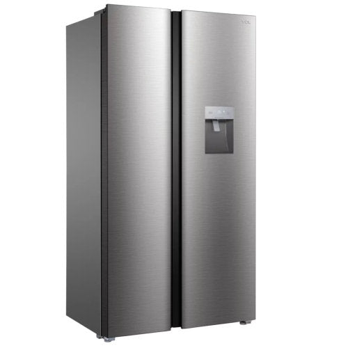 TCL SIDE BY SIDE 608L P650SBN FRIDGE - SILVER