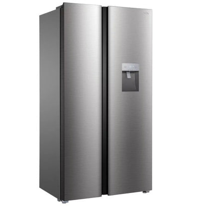 TCL SIDE BY SIDE 608L P650SBN FRIDGE - SILVER
