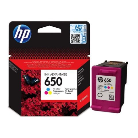 HP 650 Tri - color Original Ink Advantage Cartridge - CompuGhana