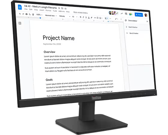 LENOVO LED 21.5 INCH VGA + HDMI S22-4E MONITOR