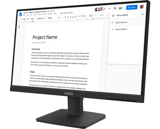LENOVO LED 21.5 INCH VGA + HDMI S22-4E MONITOR