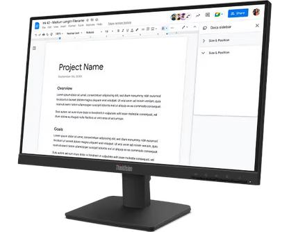 LENOVO LED 21.5 INCH VGA + HDMI S22-4E MONITOR