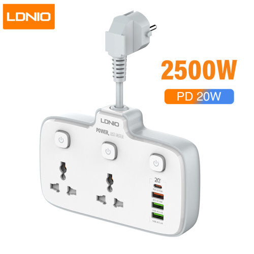 LDNIO 2 + 4 USB  SC2413 UNIVERSAL OUTLET