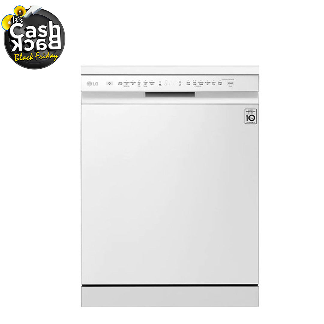 LG QuadWash™ Dishwasher, 14 Place Settings, EasyRack™ Plus, Inverter Direct Drive, ThinQ, White color