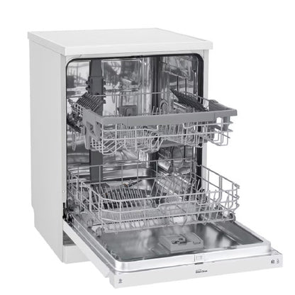 LG QuadWash™ Dishwasher, 14 Place Settings, EasyRack™ Plus, Inverter Direct Drive, ThinQ, White color