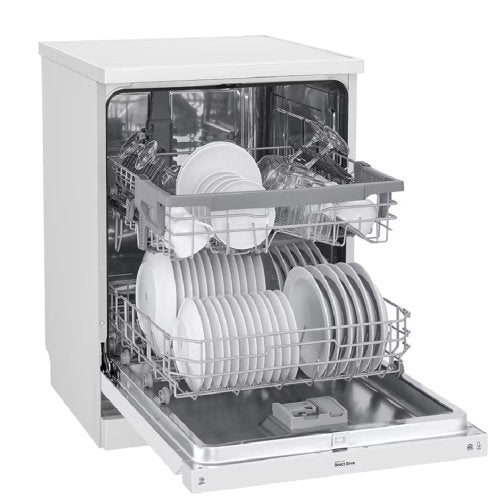 LG QuadWash™ Dishwasher, 14 Place Settings, EasyRack™ Plus, Inverter Direct Drive, ThinQ, White color