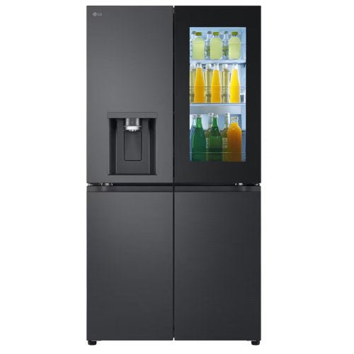 LG FRIDGE INSTAVIEW 671L ESSENCE BLACK STEEL FRIDGE - CompuGhana