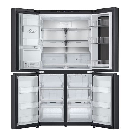 LG FRIDGE INSTAVIEW 671L ESSENCE BLACK STEEL FRIDGE - CompuGhana