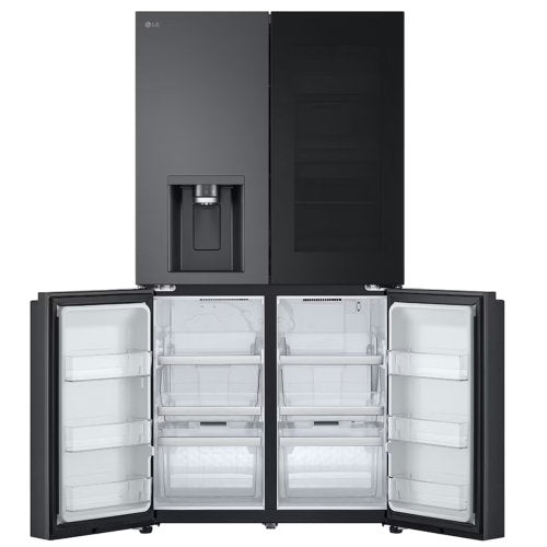LG FRIDGE INSTAVIEW 671L ESSENCE BLACK STEEL FRIDGE - CompuGhana