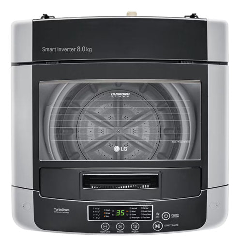 LG 8KG SMART INVERTER TOP LOAD WASHING MACHINE SILVER - CompuGhana