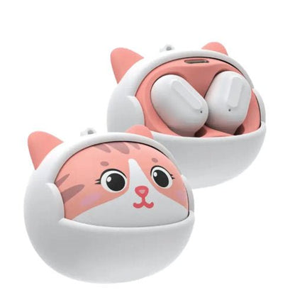 GREEN LION KITTY BEATS TRUE WIRELESS EARBUDS WHITE - CompuGhana