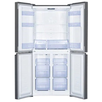 TCL 421L FRENCH 4 DOOR BLACK GLASS FRIDGE - CompuGhana