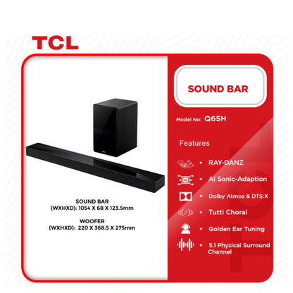 TCL 580W QLED SOUND 5.1CH SOUND BAR