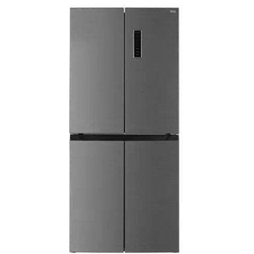 TCL 421L FRENCH 4 DOOR  BLACK GLASS FRIDGE