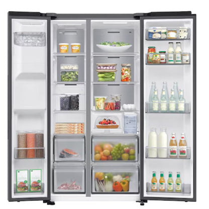 SAMSUNG 635L 2 DOOR FRIDGE + DISPENSER MATT DOI METAL REFRIGERATOR