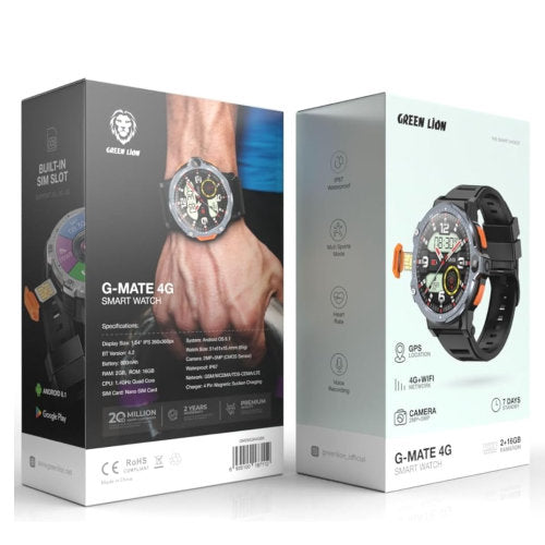 GREEN LION G-MATE 4G MART WATCH BLACK