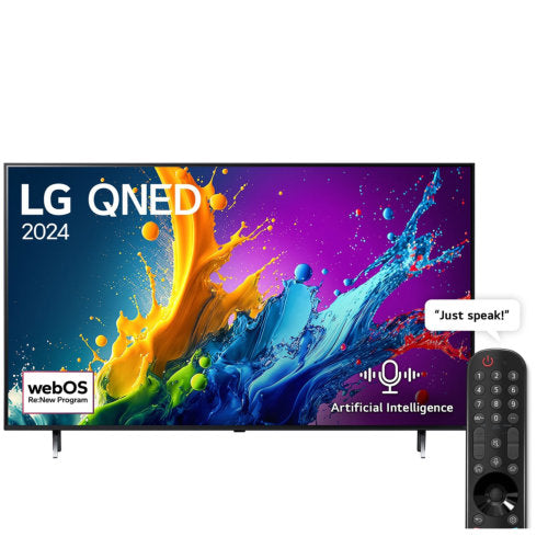 LG 65'' QNED 65QNED80T6B 4K UHD SMART TELEVISION