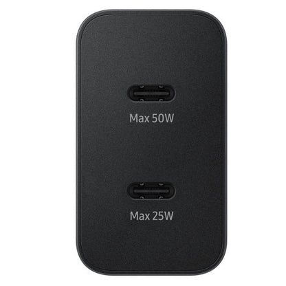 SAMSUNG 50W POWER ADAPTER DUO CABLE USB-C 1.8M BLACK