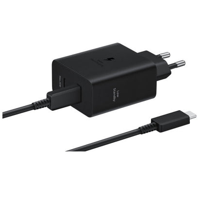 SAMSUNG 50W POWER ADAPTER DUO CABLE USB-C 1.8M BLACK
