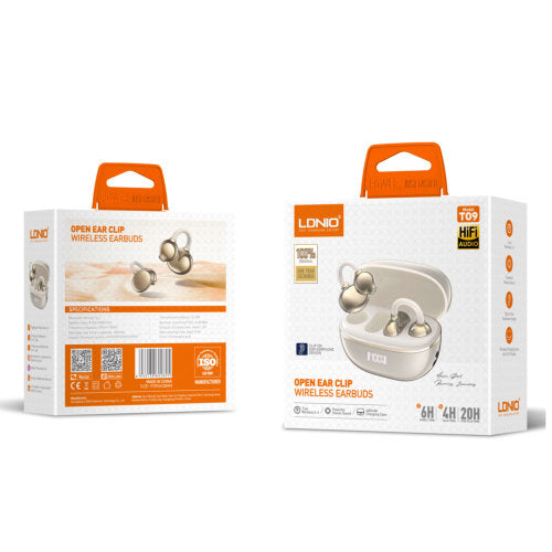 LDNIO T09 WIRELESS EARBUDS EAR CLIP
