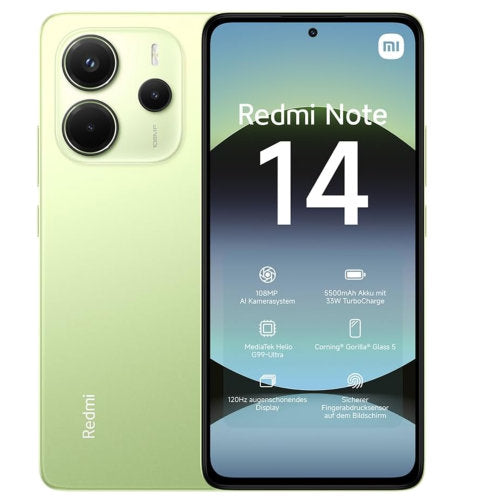 XIAOMI REDMI NOTE 14 128GB 6GB RAM -LIME GREEN