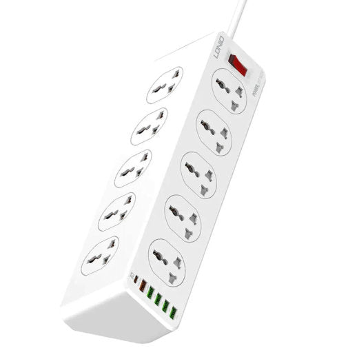 LDNIO UNIVERSAL 10 PORTS+1 PD+1 QC + 4 USB POWER SOCKET SC10610