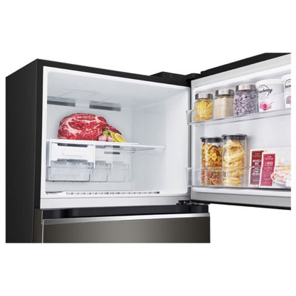 LG GN-B392PXGB  395L TOP FREEZER FRIDGE - BLACK