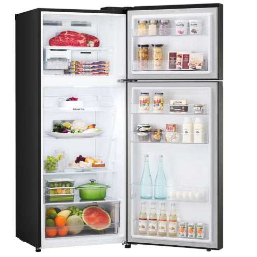 LG GN-B392PXGB  395L TOP FREEZER FRIDGE - BLACK