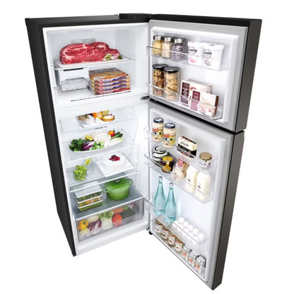 LG GN-B392PXGB  395L TOP FREEZER FRIDGE - BLACK