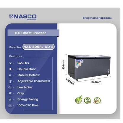 NASCO 545L NAS - 800FL - DD CHEST FREEZER - CompuGhana