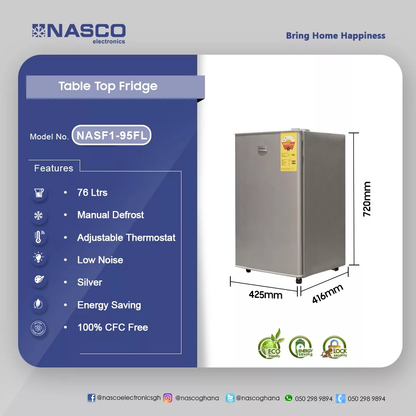 NASCO 76LTR TABLE TOP REFRIGERATOR