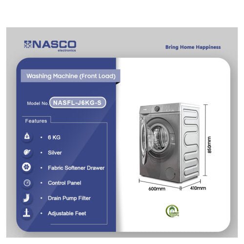 NASCO 6KG NASFL - J6KG - S WASHING MACHINE - CompuGhana