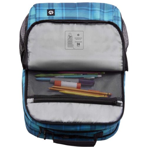 HP CAMPUS XL TARTAN PLAID BACKPACK GREEN - CompuGhana