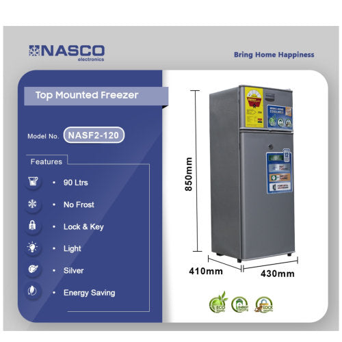 NASCO 90LTRS TABLE TOP REFRIGERATOR